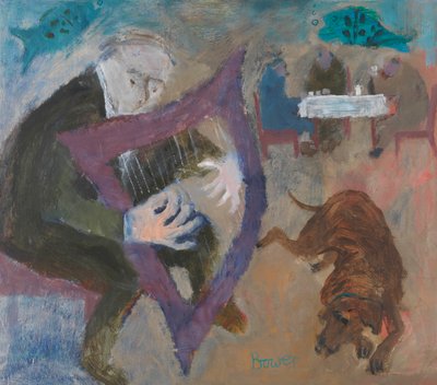Harpiste au Café Greenfish, 2011 - Susan Bower